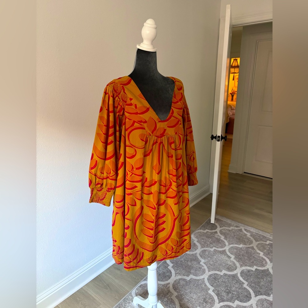 Anthropologie Porridge Nerina Tunic Oversized Boho Motif Dress